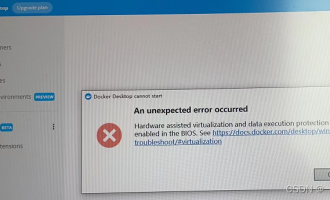 Windows10启动Docker报错